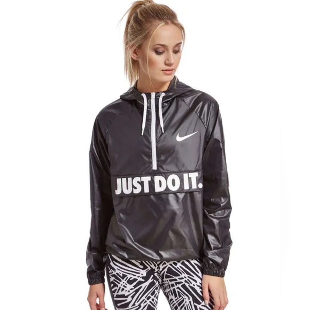 Nike Black & White Rain Jacket